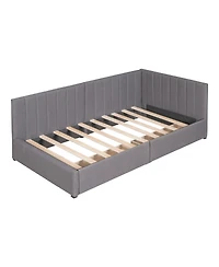 Streamdale Furniture Twin Size Upholstered Daybed with 2 Storage Drawers