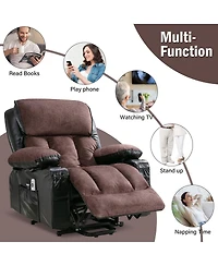 Streamdale Furniture Power Electric Massage Lift Recliner with Heat, Vibration, and Usb