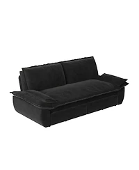 Streamdale Furniture 73.2" Queen 3-in-1 Convertible Velvet Pull-Out Sleeper Sofa