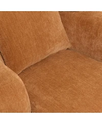 Streamdale Furniture Nordic Style 38 inch Chenille Bucket Club Chair with Pillow