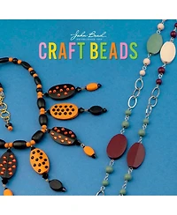 John Bead 90g Craft Wood Beads with Elastic Nylon Cord