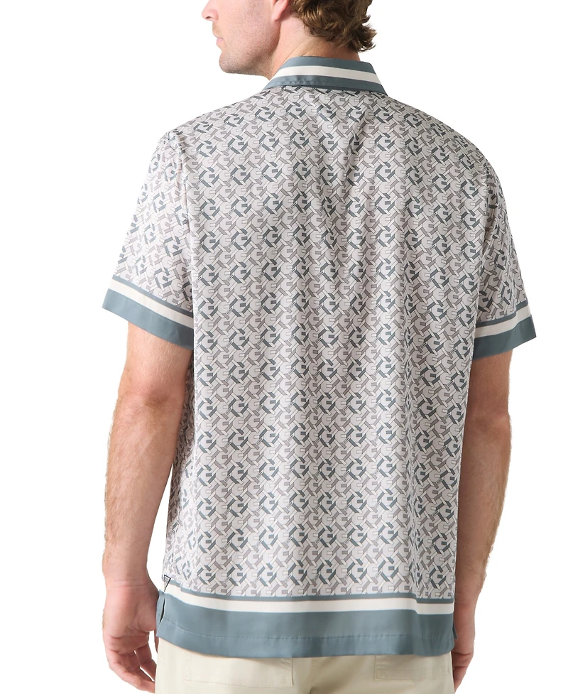 Guess Men's Woven Logo Shirt