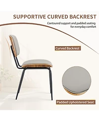 Streamdale Furniture Premium Faux Leather Dining Chairs