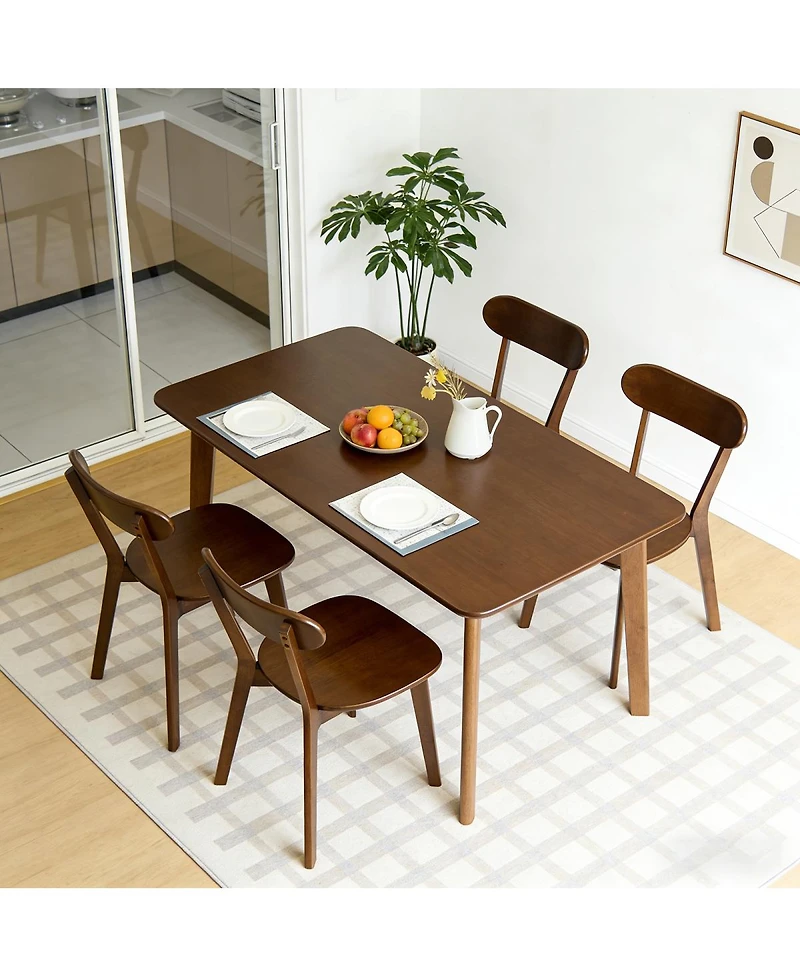 Streamdale Furniture Mid-Century Modern Solid Wood Dining Chairs