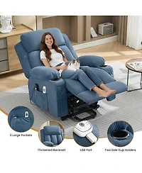 Streamdale Furniture Power Lift Recliner Chair with Heat, Massage