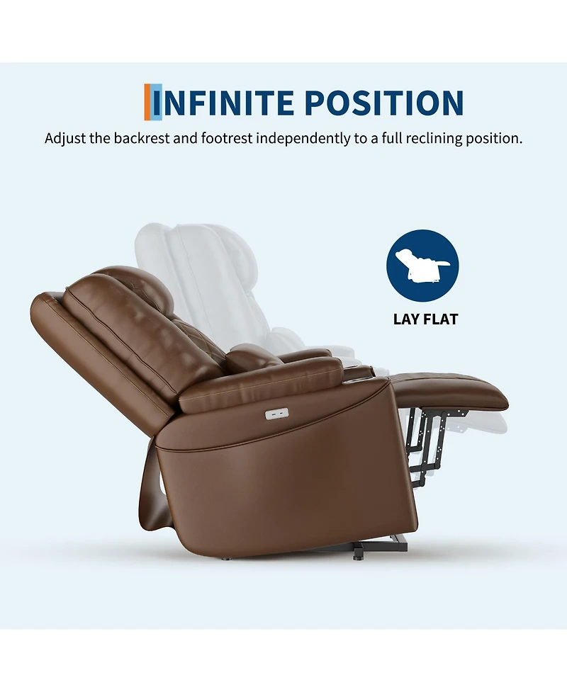 gaomon Lift Recliner Chair with Remote, Electric Lift Chair for Elderly, 3-Position Pu Leather Recliner with Usb Ports, Cup Holders and Side Pockets