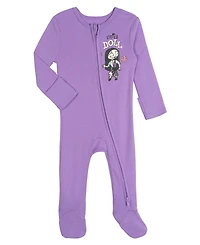 Nightmare Before Christmas Minnie MouseBaby Girls' (new born to 24 M ) 2-Pack Footed Sleep N' Play Coveralls