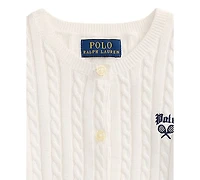 Polo Ralph Lauren Girls' 2T-6X Us Open Long-Sleeve Sweater