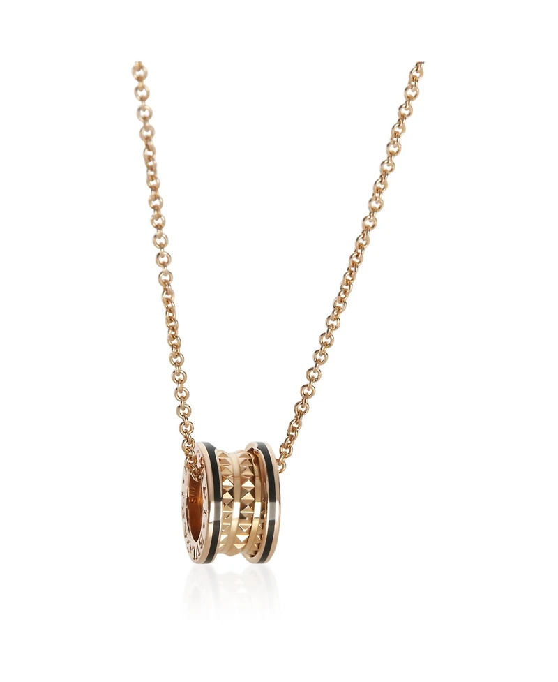 Pre-Owned Bvlgari Rose Gold B.zero1 Rock Necklace
