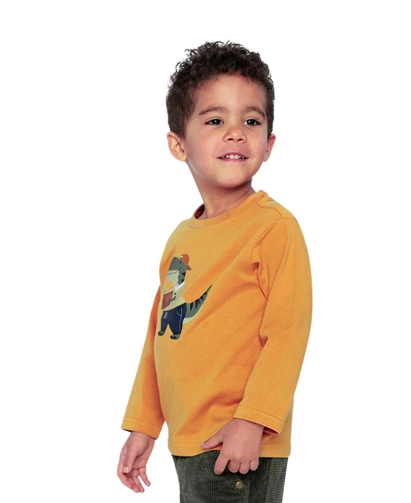 Deux par Deux Baby Boy (12M - 24M) Long Sleeve Cotton T-Shirt