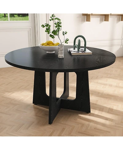 Streamdale Furniture 47-Inch Farmhouse Round Dining Table for 4
