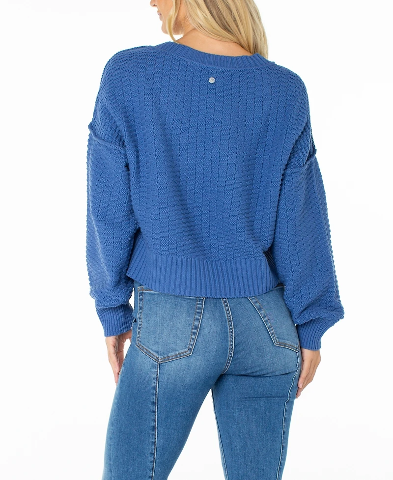 Roxy Women's Study Hall V-Neck Knit Sweater