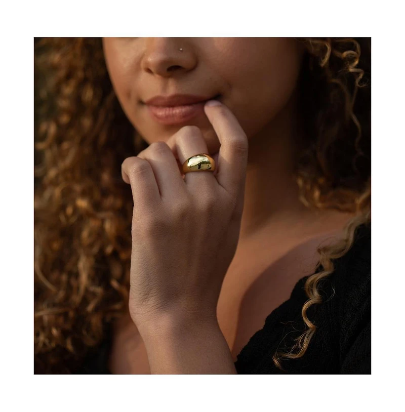 Mantra I Am Powerful Dome Ring