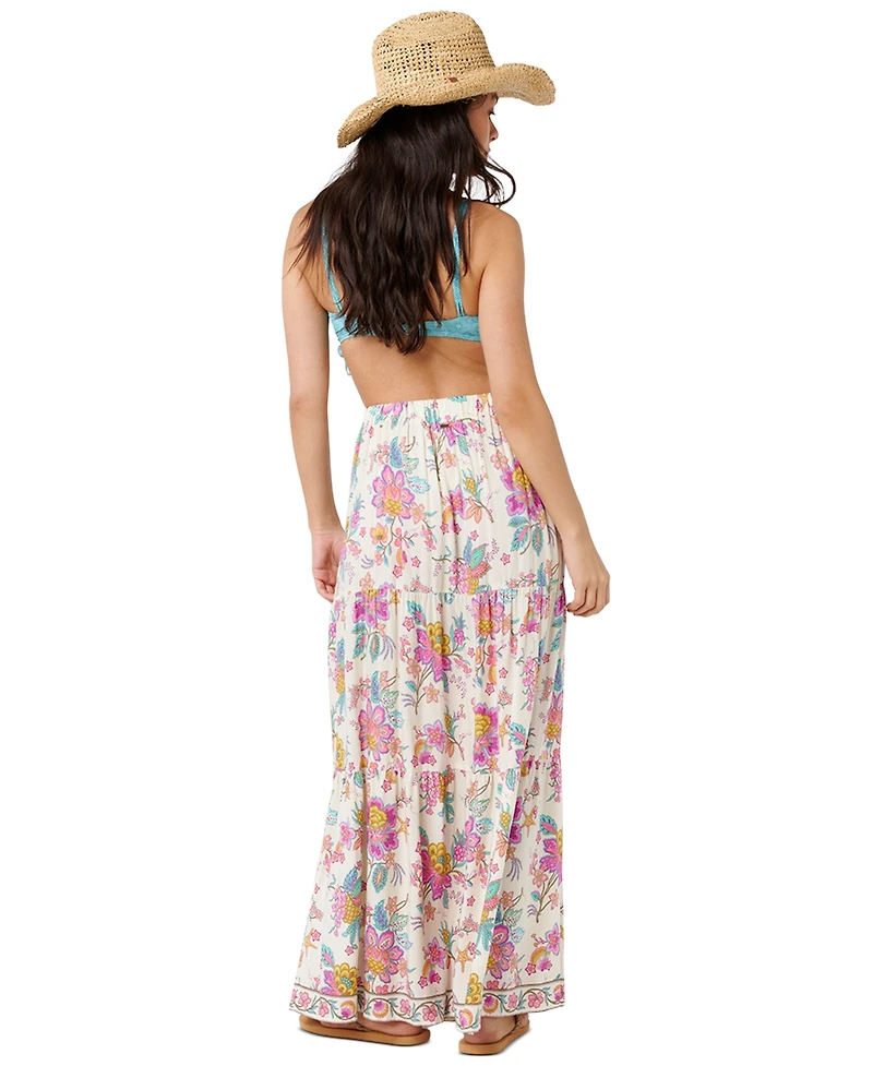 Rip Curl Women's Half Moon Bay Button Through Maxi Skirt