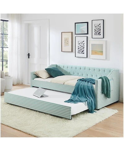 Streamdale Furniture Upholstered Twin Daybed with Trundle