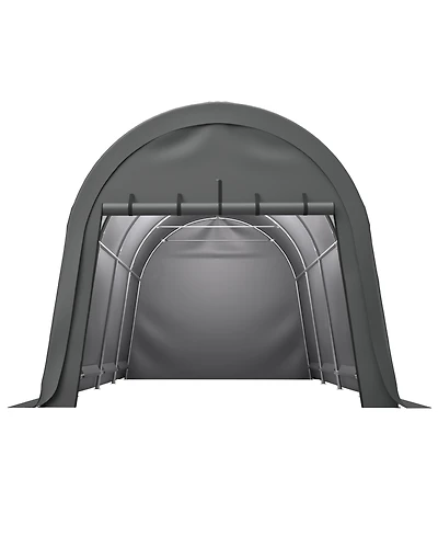Clihome Anti-Snow 10x20 Feet Carport, Commercial Grade Heavy Duty Portable Garage Canopy