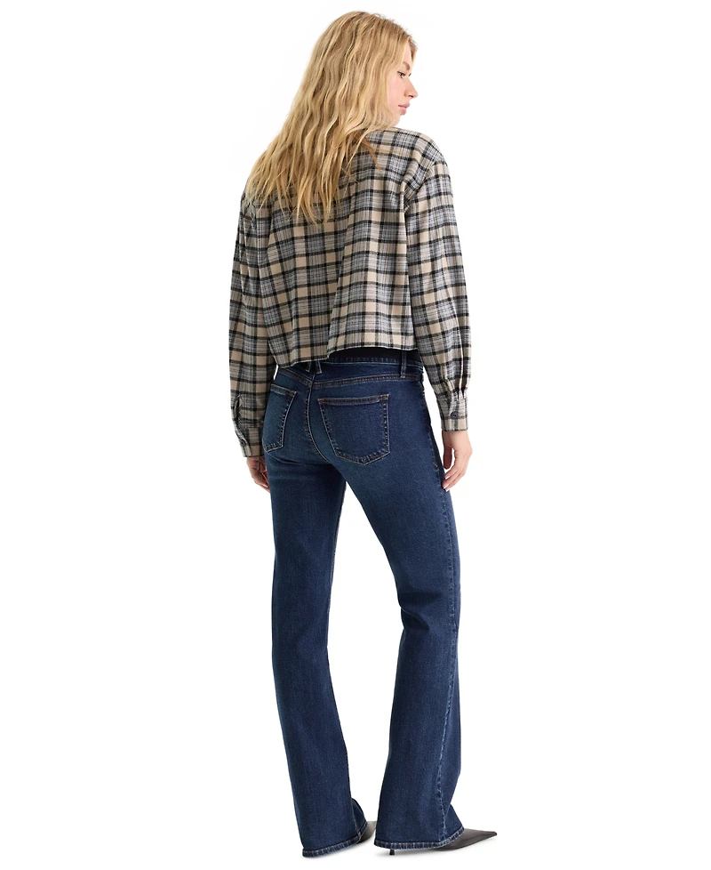 Good American Women's Low-Rise Bootcut Stretch Jeans