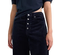 Good American Women's High-Rise Corduroy Wide-Leg Jeans