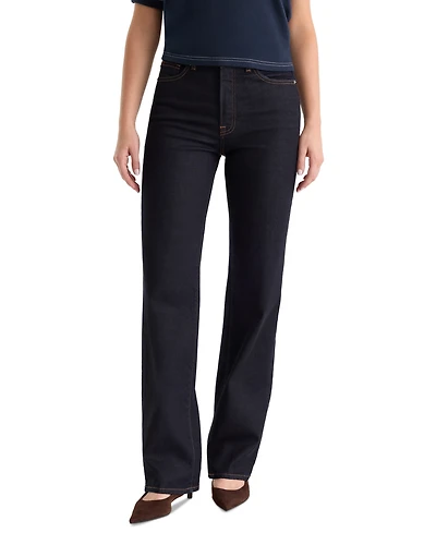 Good American Women's High-Rise Straight-Leg Jeans
