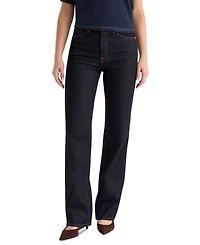 Good American Women's High-Rise Straight-Leg Jeans