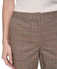 Tommy Hilfiger Women's Plaid Mid-Rise Ankle Pants