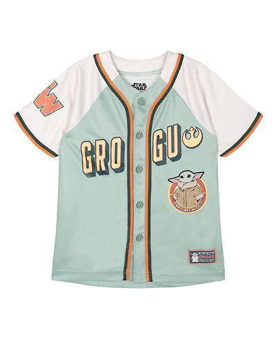 The Mandalorian Toddler Boys (2T-4T) Short Sleeve Baseball Jersey
