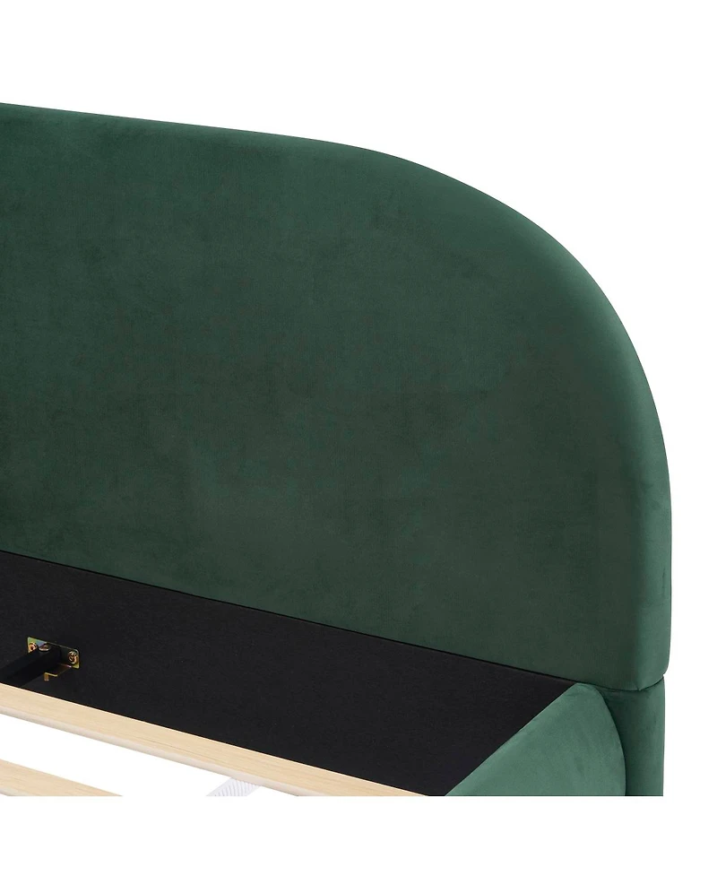 Streamdale Furniture Velvet Queen Bed Light Luxury Texture