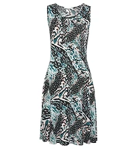 Lascana Women's Printed Keyhole Dress