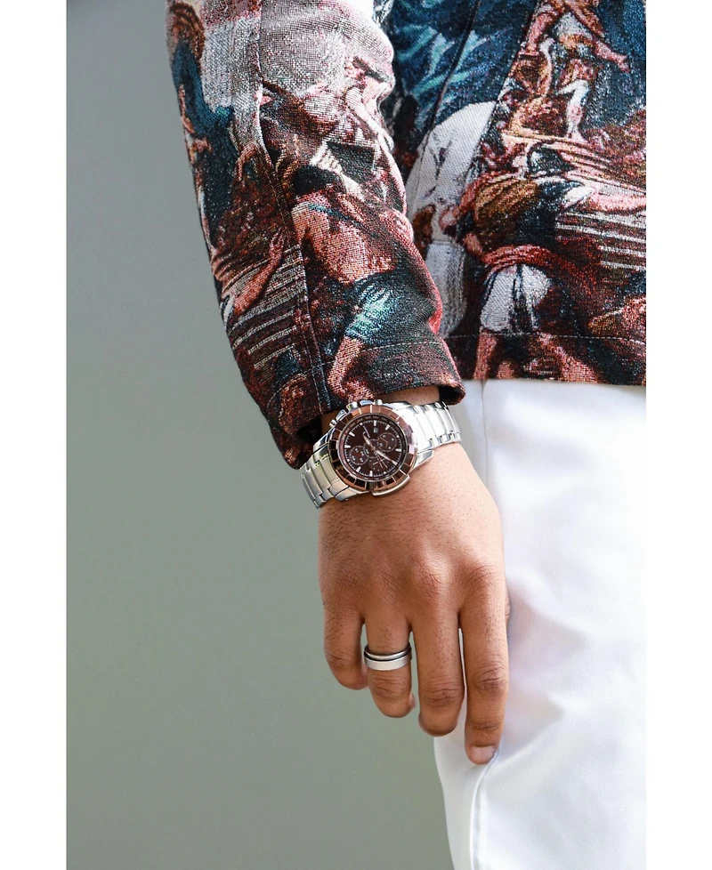 Peugeot Men's Decorative Chrono Sub-Dials Sports Watch with Calendar Window
