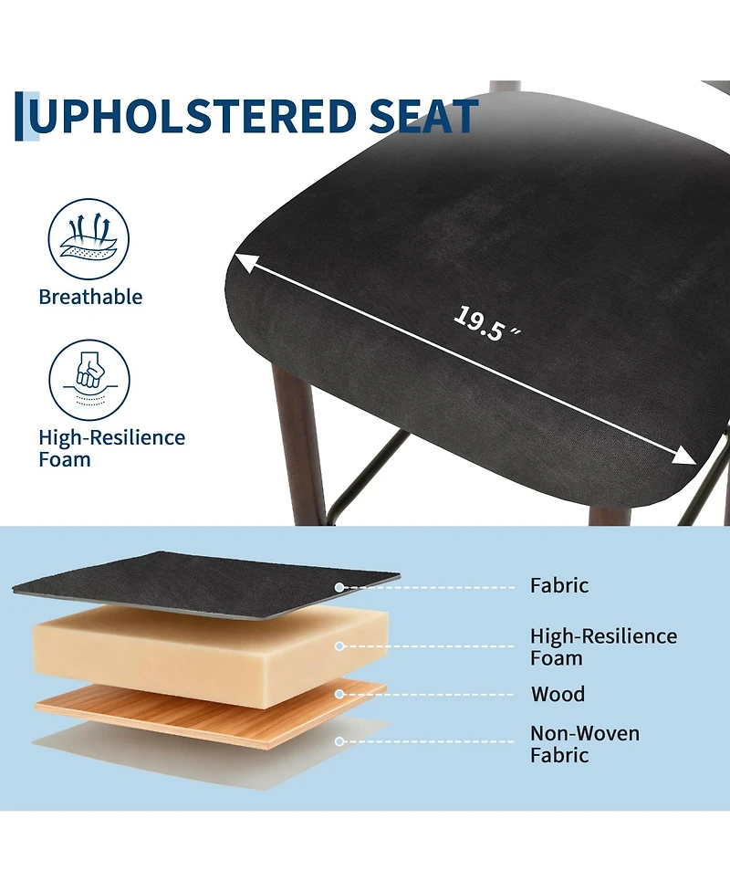 homfan Set of 4 Bar Stools