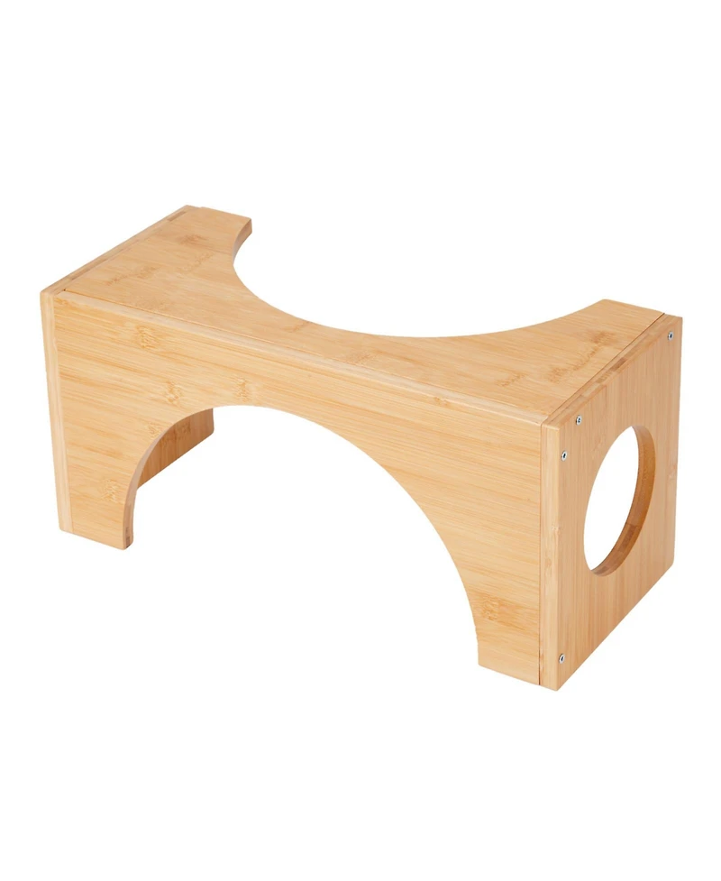 homfan Adjustable Footrest Bench, 9 Inch Ergonomic Step Stool with 2 Heights for Living Room or Bedroom
