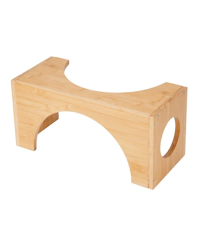 homfan Adjustable Footrest Bench, 9 Inch Ergonomic Step Stool with 2 Heights for Living Room or Bedroom