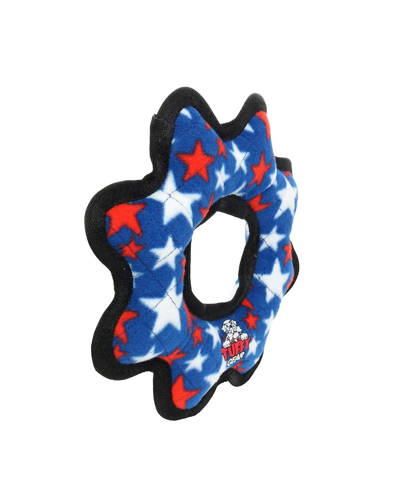 Tuffy Ultimate Gear Ring Star, Plush Squeaky Dog Toy