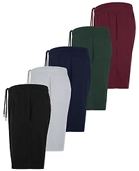 Blue Ice Men' Cotton Blend Lounge Shorts 5-Pack