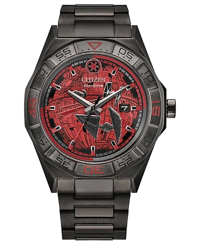 Citizen Men's Star Wars Imperial Battle Gray Stainless Steel Bracelet Watch 42mm