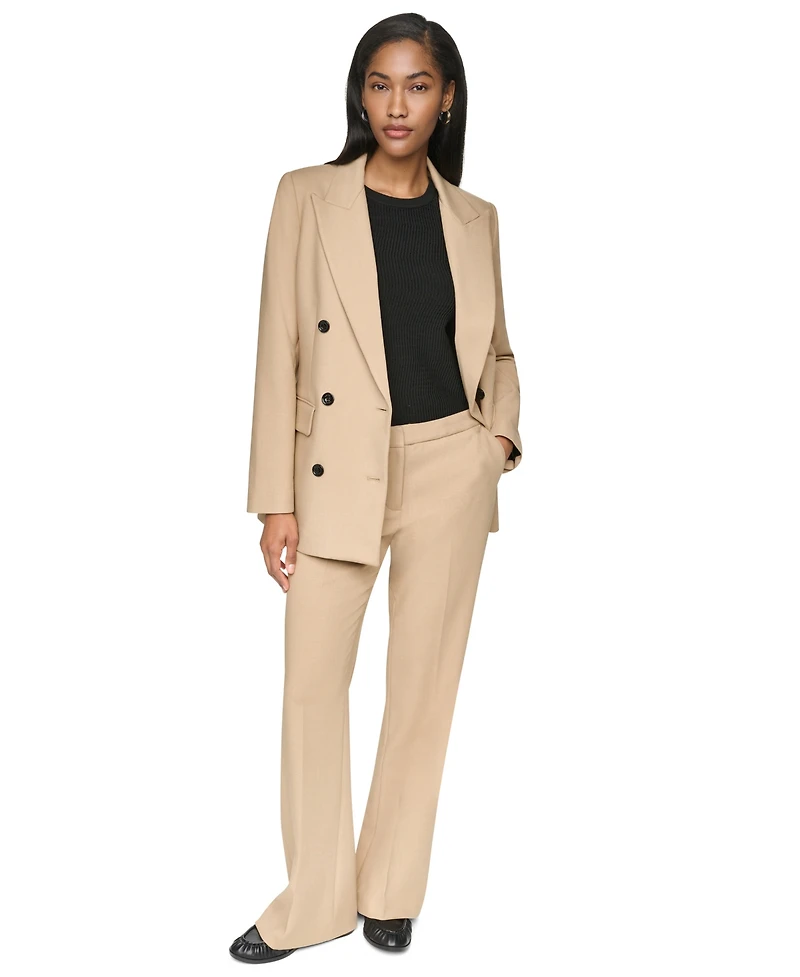 Dkny Women's Long-Sleeve Notch Collar Button-Front Blazer