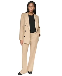 Dkny Women's Long-Sleeve Notch Collar Button-Front Blazer