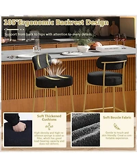 Dyhome 24" Bar Stools Set of 2, Counter Height Chairs