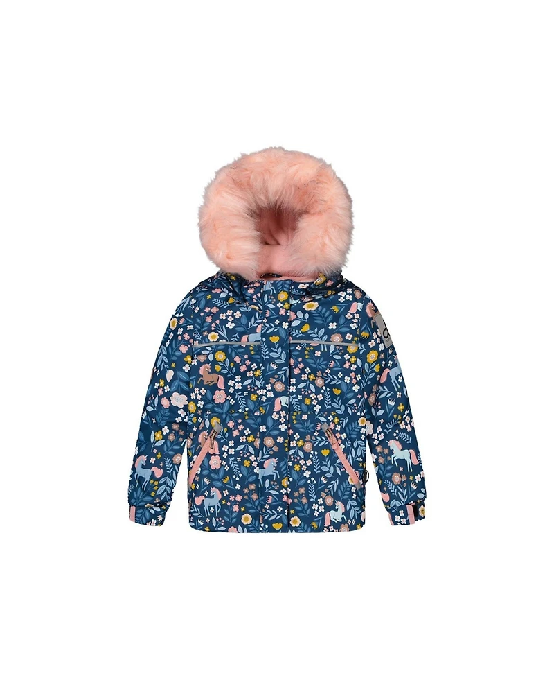 Deux par Little and Big Girl (6-8) Two Piece Discover Snowsuit Print