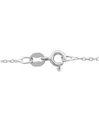 Diamond Loop Cross 18" Pendant Necklace (1/10 ct. t.w.) in Sterling Silver