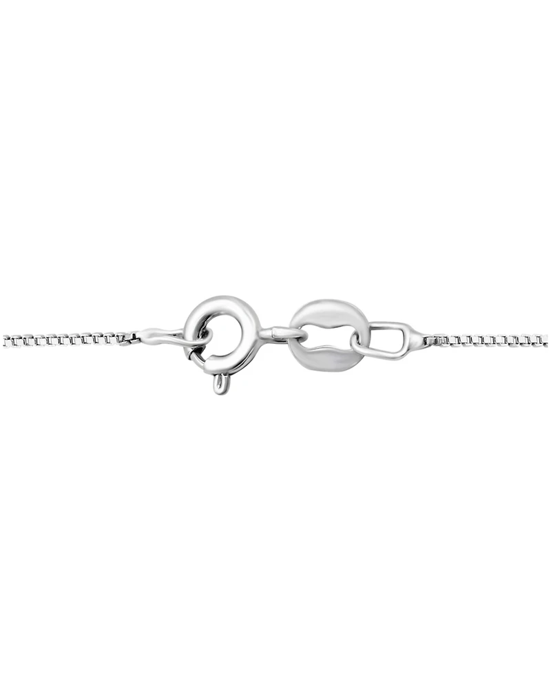 Black & White Diamond Heart 18" Pendant Necklace (1/6 ct. t.w.) in Sterling Silver