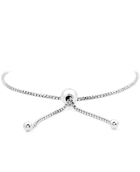 Diamond Wave Bolo Bracelet (1/6 ct. t.w.) in Sterling Silver