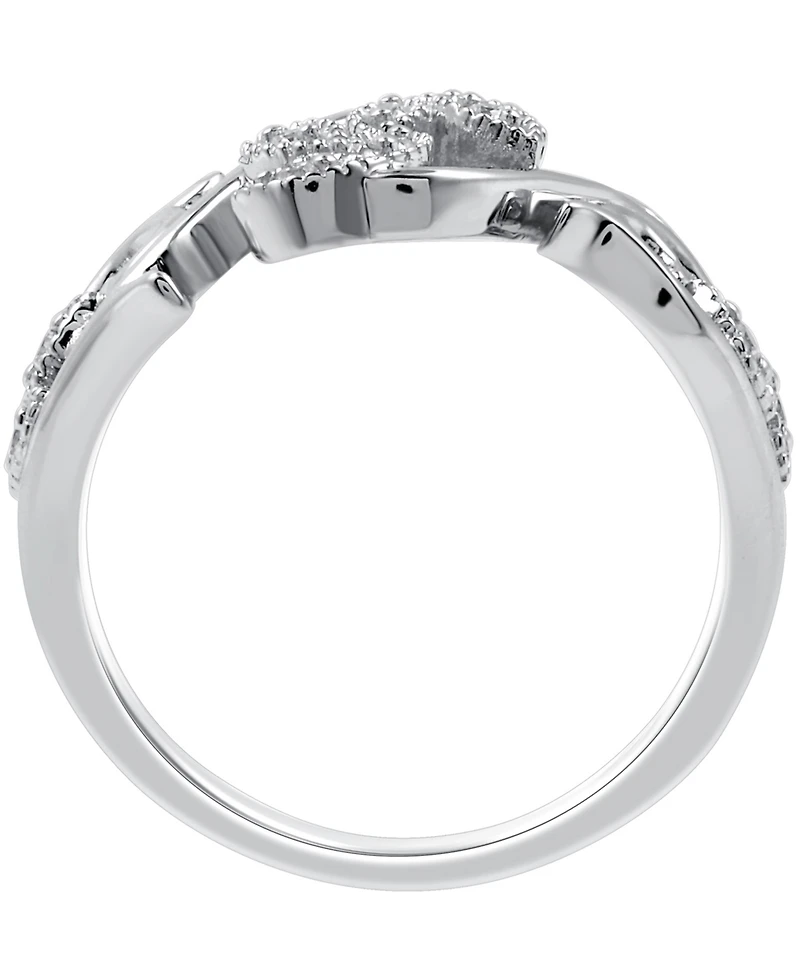 Diamond Vine Ring Sterling Silver (1/10 ct. t.w.)
