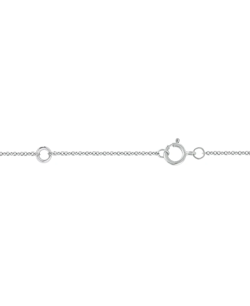 Diamond "V" Necklace (1/10 ct. t.w.) in Sterling Silver