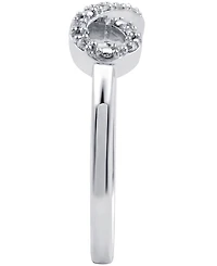 Diamond Infinity Ring Sterling Silver (1/10 ct. t.w.)
