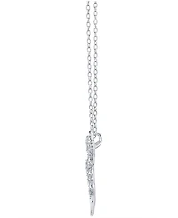 Diamond Horse Pendant Necklace in Sterling Silver (1/10 ct. t.w.)