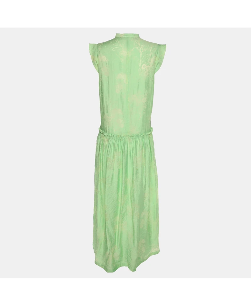 Pre-Owned Love Moschino Women's Printed Chiffon Sleeveless Maxi Dress
