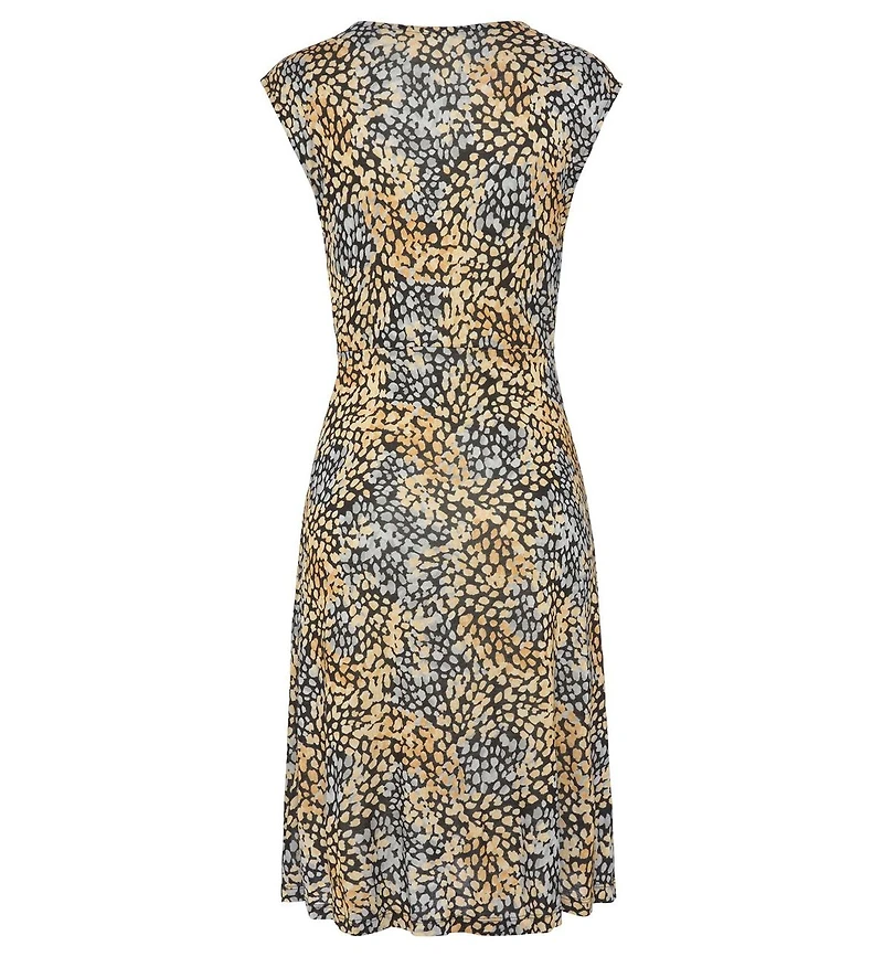 Lascana Women's Print Wrap Look Dress