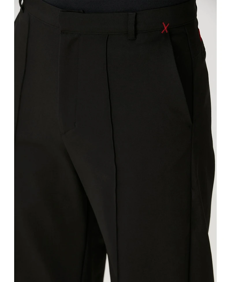 Pcfg Men's Unisex Pleated Cotton-Blend Woven Shorts