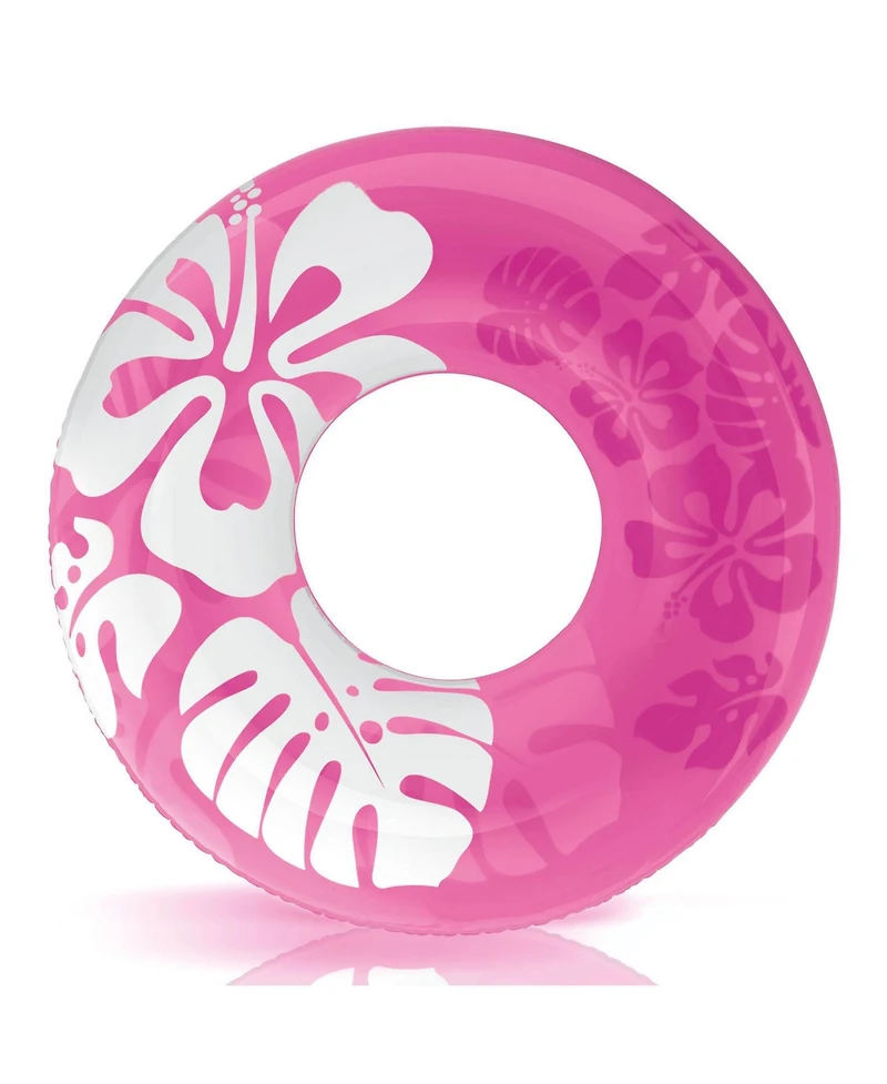 Intex Colorful Transparent Inflatable Swimming Pool Single Ring Float